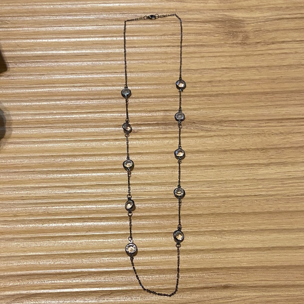 💙2/$5 Silver Beaded Necklace